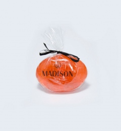 Soap with sunken logo